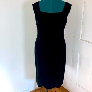 Ralph Lauren Silk Blend Velvet Little Black Dress 14
